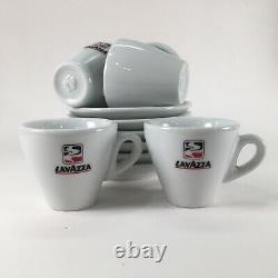 Vtg Lavazza Espresso Coffee Set Of 6 Cups/Saucers Collectible IPA Made in Italy