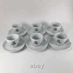 Vtg Lavazza Espresso Coffee Set Of 6 Cups/Saucers Collectible IPA Made in Italy