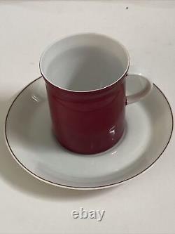 Vtg. MCM Rosenthal Secunda Purple Coffee Set WithCoffee Pot, Creamer, Sugar Bowl