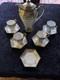 Vtg Noritake Gold Moriage Coffee/chocolate Pot Demitasse Set 4 Cups & 5 Saucers