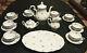 Vtg Porcelain Coffee Dessert Service For 8 Wunsiedel Bavaria Germany Pink Roses