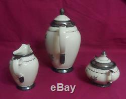 Vtg RW Rudolf Wachter COFFEE SET (POT & LID, CREAMER, SUGAR BOWL & LID) #RUW5