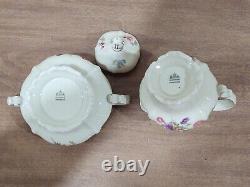 Vtg Rosenthal Pompadour Coffee Tea Set Pot Creamer Sugar Floral Rose 5pc Selb