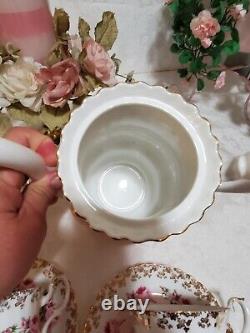 Vtg Royal Albert Bridesmaid Coffee/tea Svc Pot-creamer/sugar 2 Cup/saucers Mint