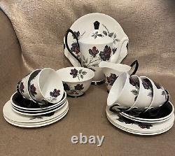 Vtg Royal Albert Masquerade 21 Piece Tea Coffee Set