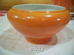 Vtg Royal Rochester Porcelain Coffee Percolator Set Ohio Ohio Orange 20's Works