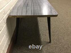 Vtg Set Of MID Century Modern 50s 60s Retro Coffee End Table Set Gray Laminate