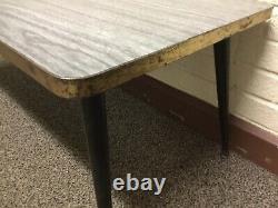 Vtg Set Of MID Century Modern 50s 60s Retro Coffee End Table Set Gray Laminate