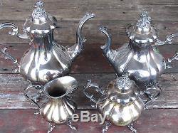 Vtg Set Reed & Barton Winthrop 1795 Silverplate Tea-coffee Set-sugar-creamer