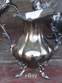 Vtg Set Reed & Barton Winthrop 1795 Silverplate Tea-coffee Set-sugar-creamer