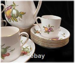 Vtg Spode Blenheim Y 7695 Full Demitasse Set 6 Cups Saucers Coffee Cream Sugar