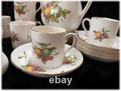 Vtg Spode Blenheim Y 7695 Full Demitasse Set 6 Cups Saucers Coffee Cream Sugar