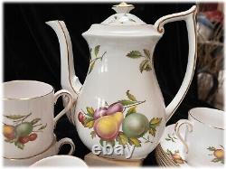 Vtg Spode Blenheim Y 7695 Full Demitasse Set 6 Cups Saucers Coffee Cream Sugar