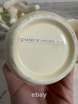 Vtg Vandor Imports 1979 Fairy Nymphs Winged Handle Coffee Cups Mugs Set 7 #773