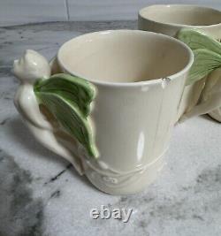 Vtg Vandor Imports 1979 Fairy Nymphs Winged Handle Coffee Cups Mugs Set 7 #773