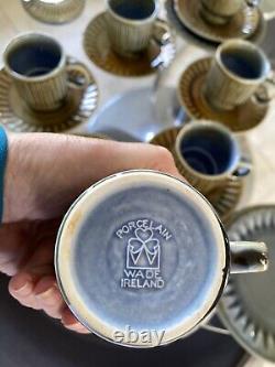 WADE IRISH Vintage Porcelain Coffee Set, And Tea Set 25 Pieces Never Used