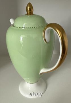 WEDGWOOD APRIL HARLEQUIN COFFEE SET DEMITASSE FOR 4 PERSONS 1950's RETRO