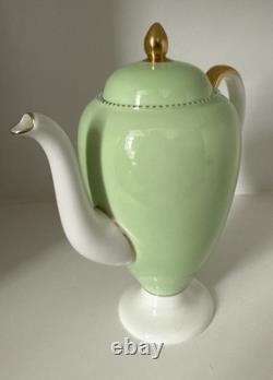 WEDGWOOD APRIL HARLEQUIN COFFEE SET DEMITASSE FOR 4 PERSONS 1950's RETRO