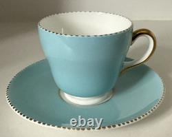 WEDGWOOD APRIL HARLEQUIN COFFEE SET DEMITASSE FOR 4 PERSONS 1950's RETRO