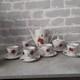 Wakbrzych Vintage Polish Floral Rose Coffee Set