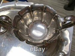 Webster Sterling Silver 3 Piece Vintage Coffee Set Including Tray V Good Cond