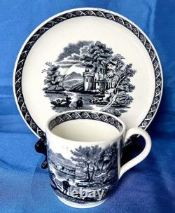 Wedgwood Etruria / 4 x Demitasee Coffee Cups & Saucers / Vintage / Pattern6Y34