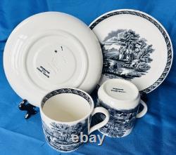 Wedgwood Etruria / 4 x Demitasee Coffee Cups & Saucers / Vintage / Pattern6Y34