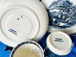 Wedgwood Etruria / 4 x Demitasee Coffee Cups & Saucers / Vintage / Pattern6Y34