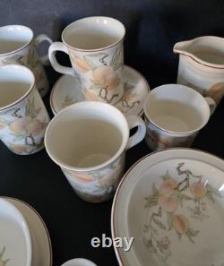 Wedgwood Peach design dinner/ coffee table set 34 pieces
