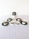 Wedgwood Vintage Susie Cooper Black Keystone Coffee Set
