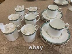 Wedgwood jade coffee/espresso cup and saucer set Brand New Bone China Vintage