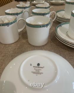 Wedgwood jade coffee/espresso cup and saucer set Brand New Bone China Vintage
