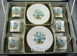 Wonderful Vintage Aynsley Bone China 12 Piece Coffee Set Boxed C 1940's