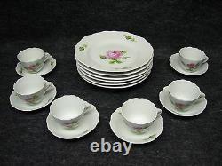 @'y' Set Of 18pc Meissen Vintage Coffee Tea Dinner Signed Porcelain'y' @