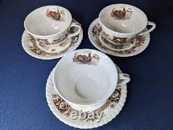 3 Set Vtg Johnson Bros Brothers Barnyard King Tea Coffee Cup & Saucer England