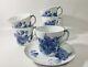 5x Royal Copenhagen Blue Flower 1546 Demitasse Coffee Cups And Saucers