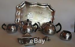 9 Pcs Vtg Des Années 1960 En Angleterre Swan Marque Cromalin Carlton Thé Et Café Set