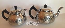 9 Pcs Vtg Des Années 1960 En Angleterre Swan Marque Cromalin Carlton Thé Et Café Set