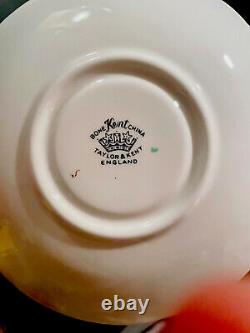 Ancien Vintage Rare Taylor & Kent Fine Bone Chine Tea Cup And Saucer Set Menthe