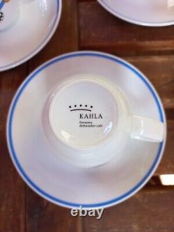 Atmosphère abstraite Ensemble café / thé vintage pour 6 personnes en porcelaine Kahla