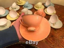 Big Vintage 16 Tasses 16 Soucoupes À Thé En Porcelaine Allemande Set Café