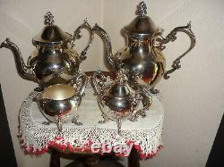 Birmingham Silver Co. Vintage 5 Pc. Ensemble Café/thé, Très Agréable
