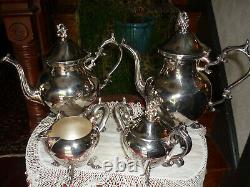 Birmingham Silver Co. Vintage 5 Pc. Ensemble Café/thé, Très Agréable