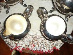 Birmingham Silver Co. Vintage 5 Pc. Ensemble Café/thé, Très Agréable