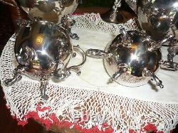 Birmingham Silver Co. Vintage 5 Pc. Ensemble Café/thé, Très Agréable