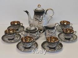 Dragonware Moriage Vintage Tea Coffee Set MID 20th Century Japon