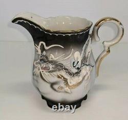 Dragonware Moriage Vintage Tea Coffee Set MID 20th Century Japon