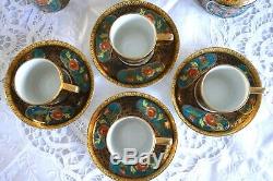 Ensemble À Café En Porcelaine Noritake Antique / Vintage Avec 4 Tasses De Café
