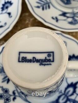 Ensemble Blue Danube De 7 Tasses À Café Irlandaises Et Saucer 6948675, Japon, Vintage