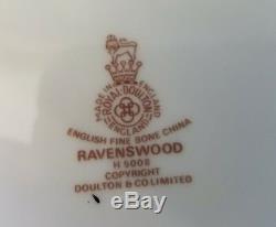Ensemble De (8) Vintage Royal Doulton Ravenswood Dessert / Café Thé Ensemble